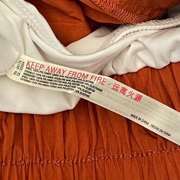 Free People Movement The Way Home 2" Shorts Wide Waist Red Earth Rust Women's L - Picture 7 of 13